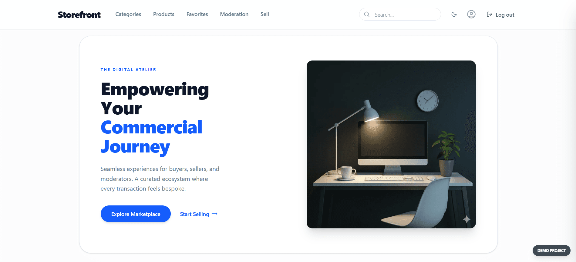Storefront — Landing Page